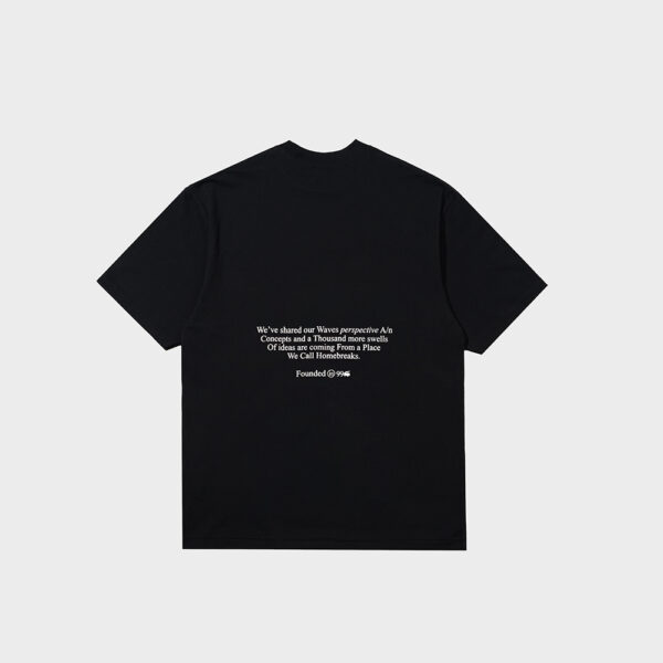 Homebreaks 347 HC TURN Black Heavy Cotton T-Shirt - Image 3