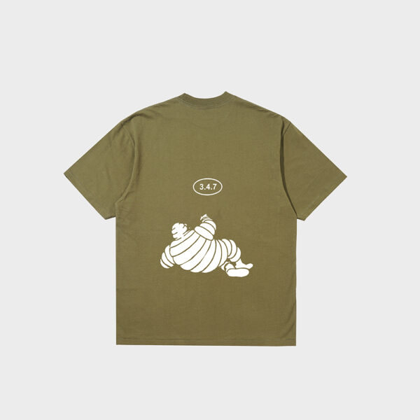 Homebreaks 347 HC MAGX Army Green Heavy Cotton T-Shirt - Image 3