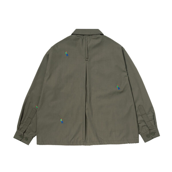 Homebreaks 347 ZETA Olive Green Ripstop Shirt Jacket - Image 3