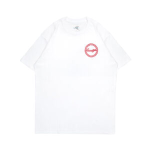 Lucas and Sons Circle White Heavy Cotton T-Shirt