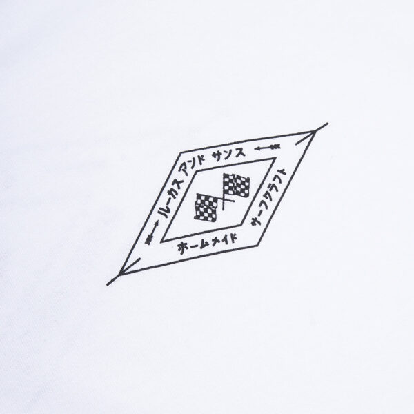 Lucas and Sons Flag White Heavy Cotton T-Shirt - Image 3