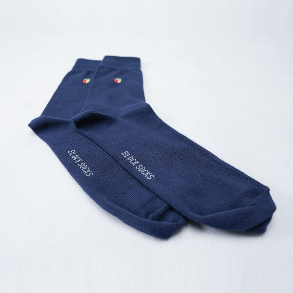 Block Socks Kaos Kaki Casual Crew Cotton Compact Navy - Image 8