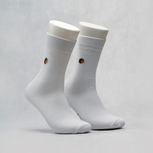 Block Socks Kaos Kaki Casual Crew Cotton Compact Putih - Image 3