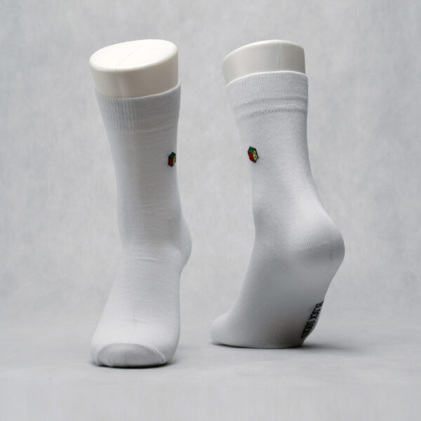 Block Socks Kaos Kaki Casual Crew Cotton Compact Putih - Image 6